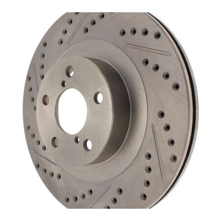 Centric StopTech Select Sport Drilled and Slotted Brake Rotor; Front Right, StopTech 227.47021R